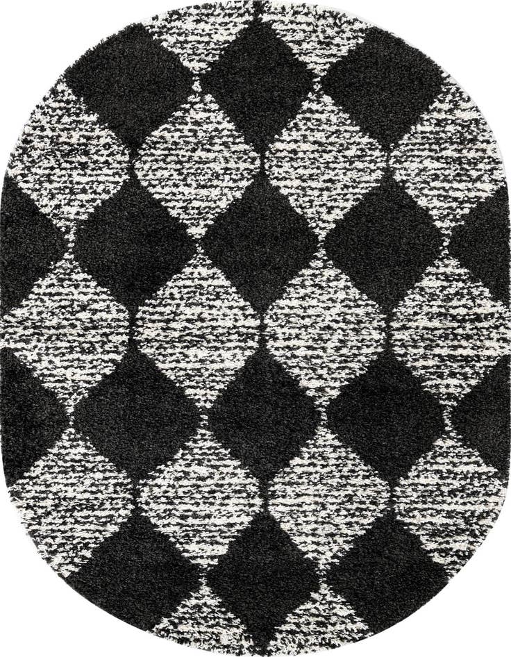 Detail image of 5' 3 x 8' Serenity Shag Oval Rug