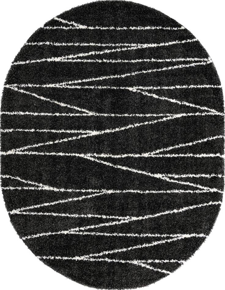 Detail image of 7' 10 x 10' Serenity Shag Oval Rug