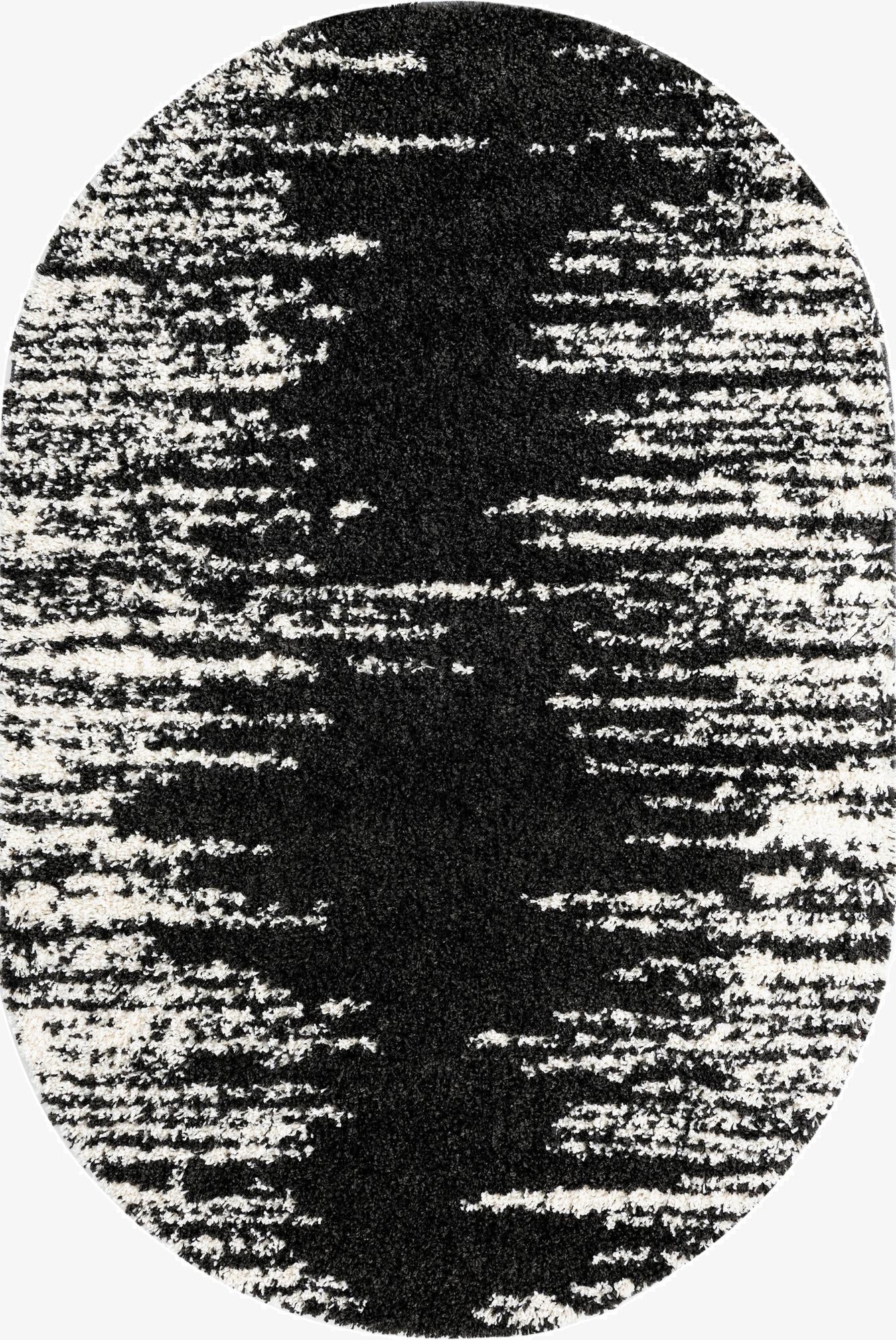 5' 3 x 8' Serenity Shag Oval Rug