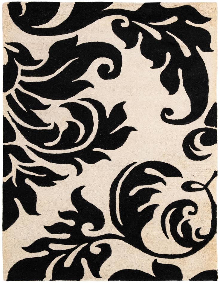 Detail image of 4' x 5' 11 Agra Wool Rug