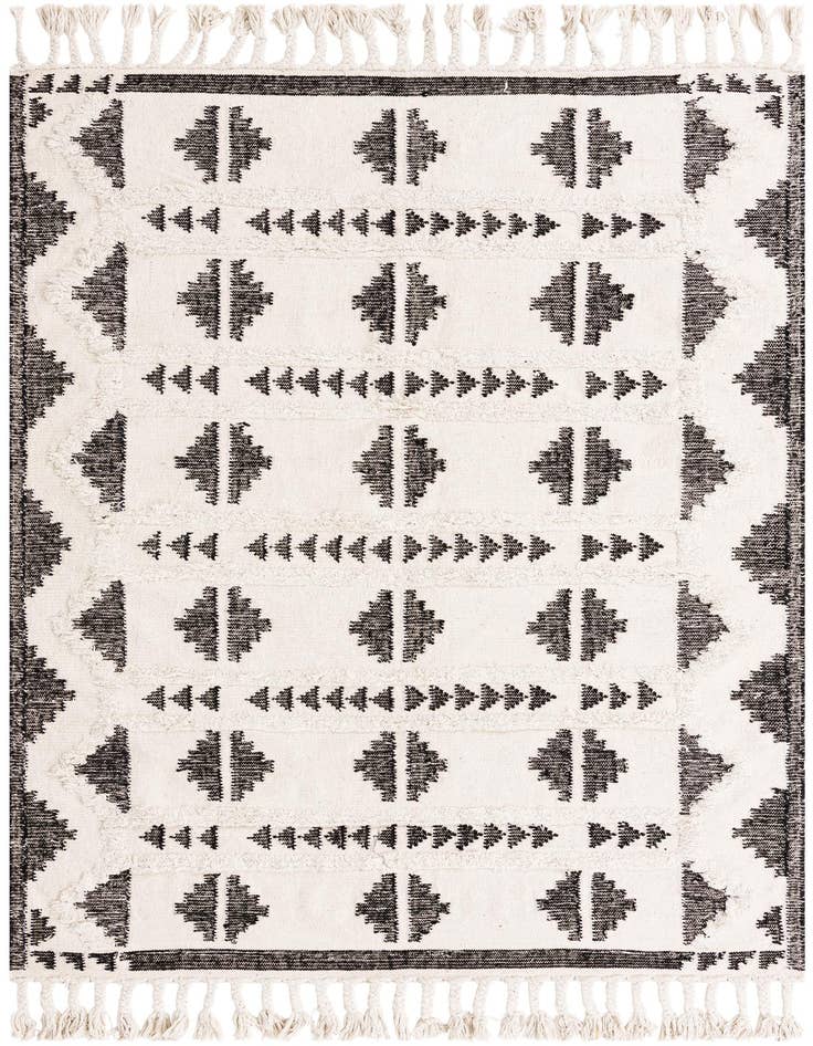 Detail image of 6' 1 x 9' Hand Woven Arizona Wool Rug