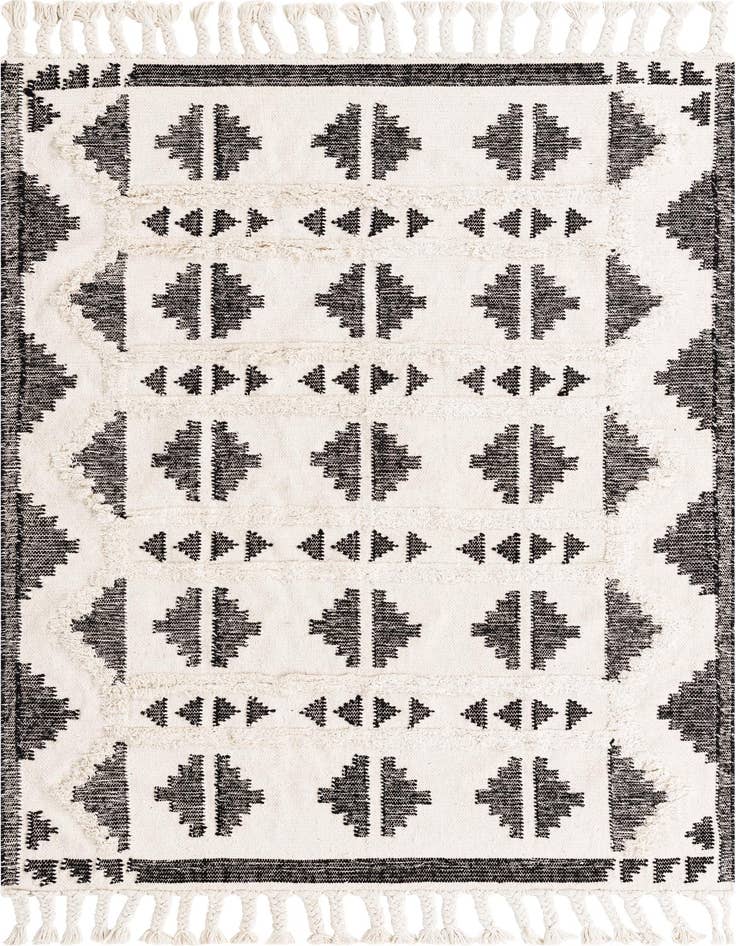 Detail image of 5' 1 x 8' Hand Woven Arizona Wool Rug