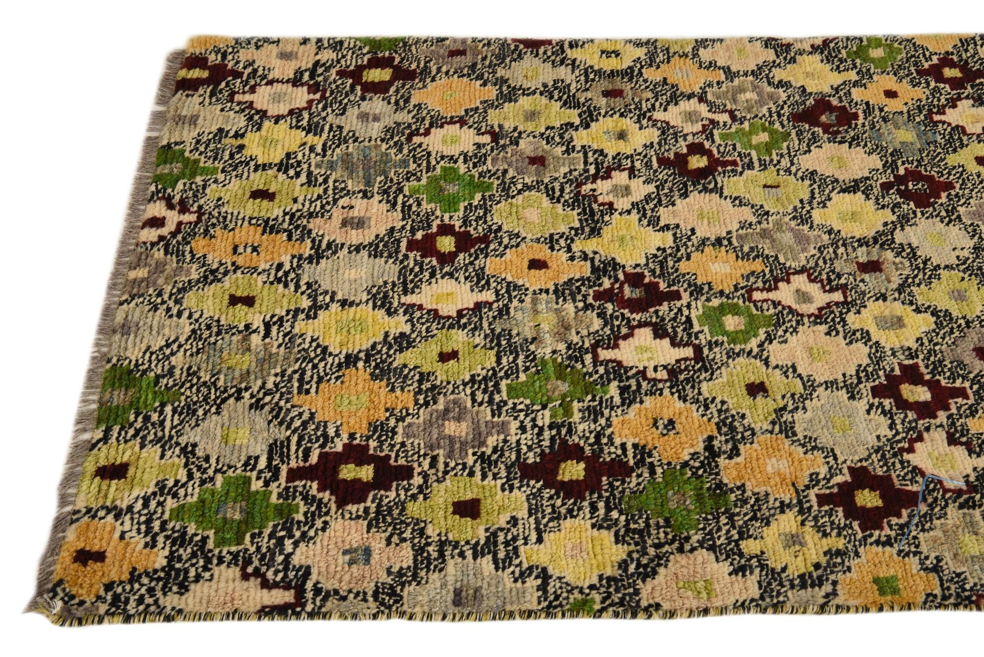 3' 4 x 5' 2 Hand Knotted Balouch Wool Rug