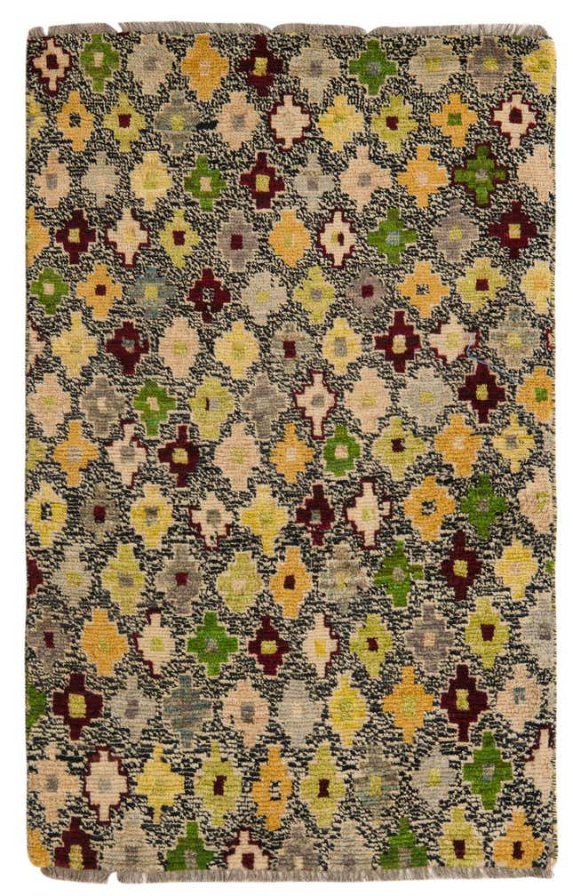 3' 4 x 5' 2 Hand Knotted Balouch Wool Rug