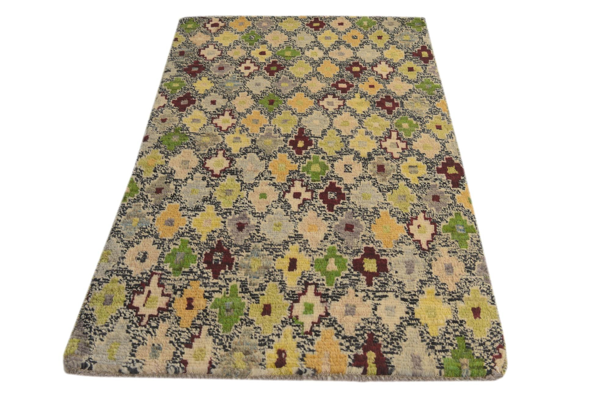 3' 3 x 5' 3 Hand Knotted Balouch Wool Rug