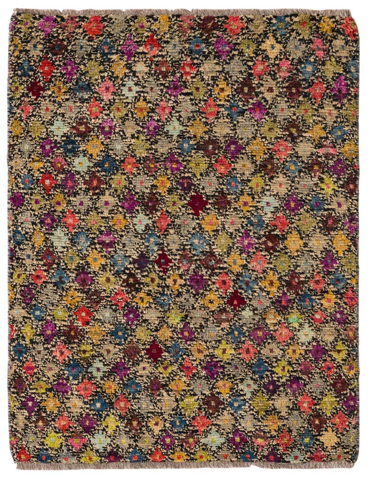 Detail image of 3' 2 x 4' 10 Hand Knotted Balouch Wool Rug