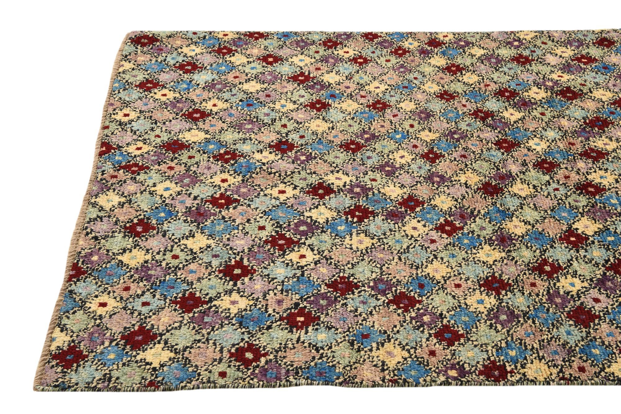 4' x 6' 5 Hand Knotted Balouch Wool Rug