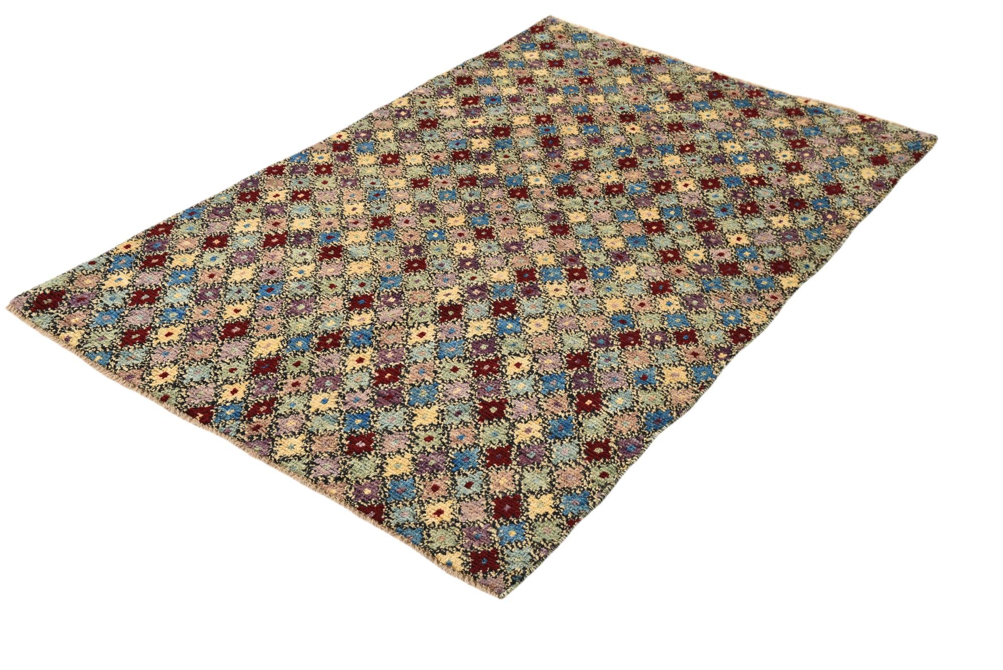 4' x 6' 5 Hand Knotted Balouch Wool Rug