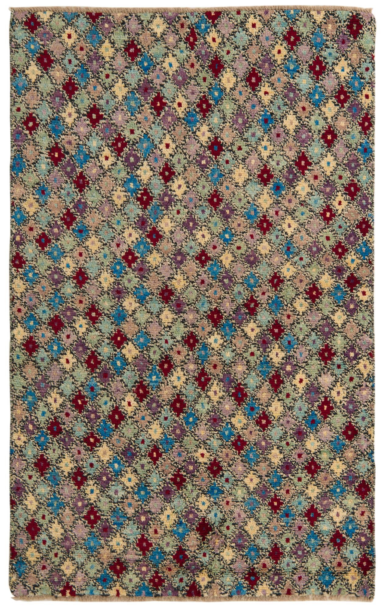 4' x 6' 5 Hand Knotted Balouch Wool Rug