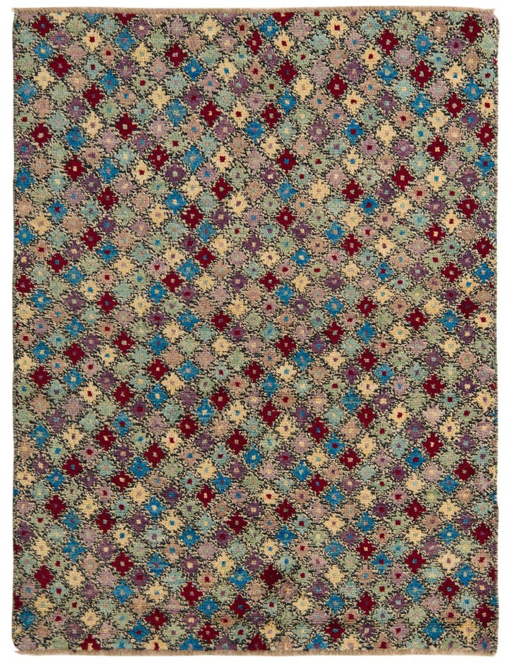 Detail image of 4' x 6' 5 Hand Knotted Balouch Wool Rug