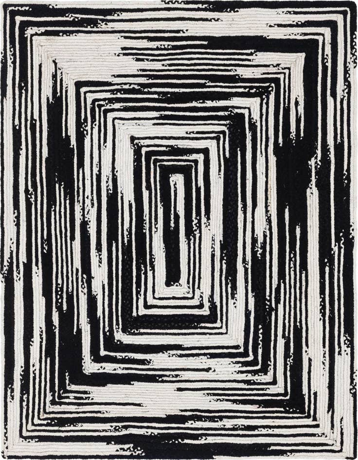 Detail image of 8' x 10' Handmade Braided Chindi Rug