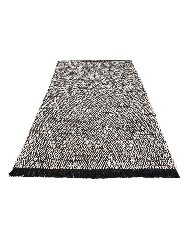 5' x 7' 9 Handmade Braided Jute Rug