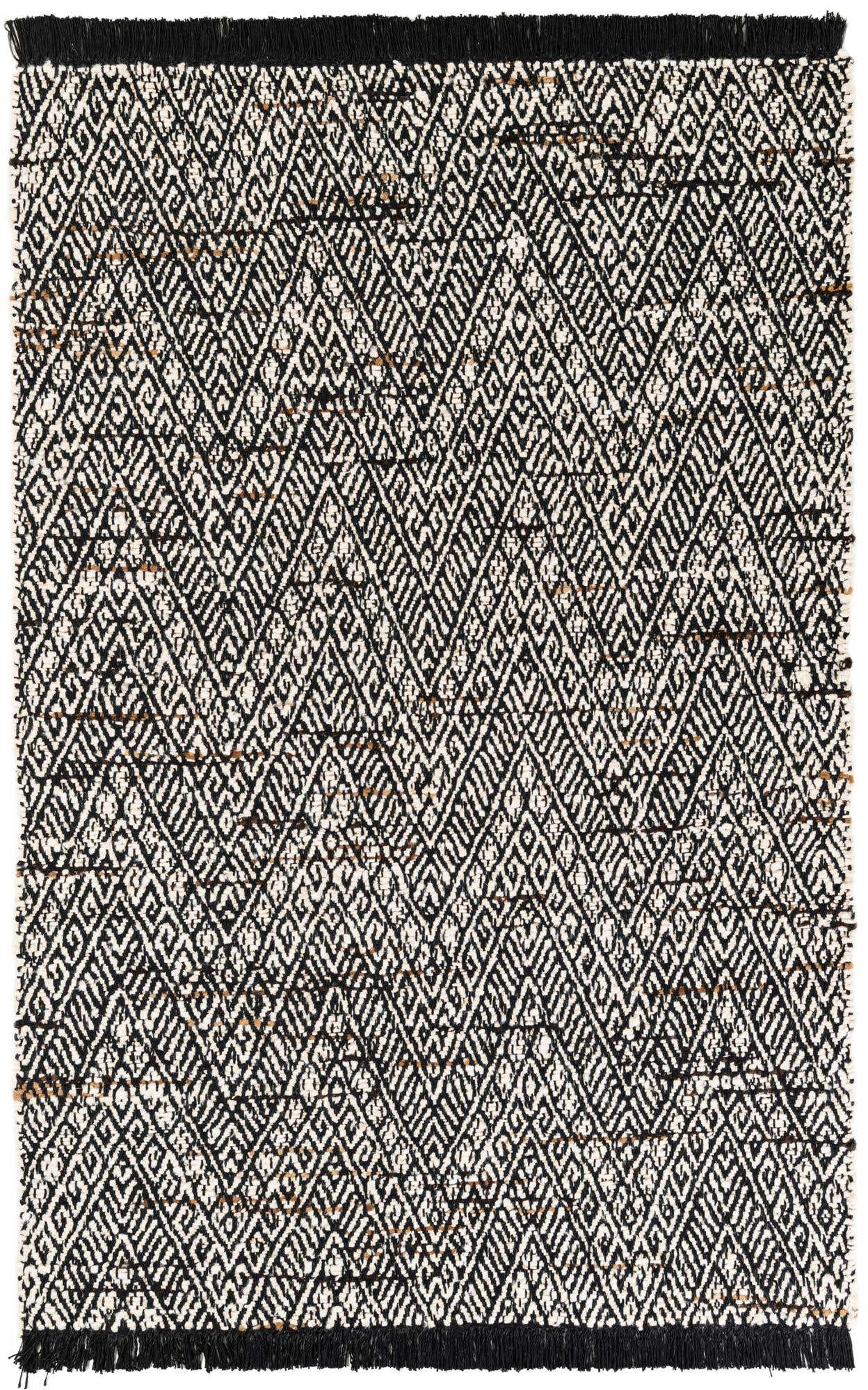 5' x 7' 9 Handmade Braided Jute Rug