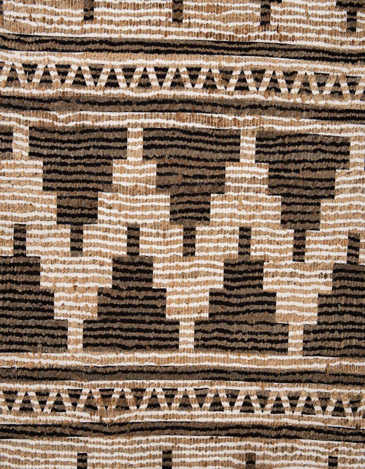 Detail image of 4' 1 x 6' Chenille Jute Rug