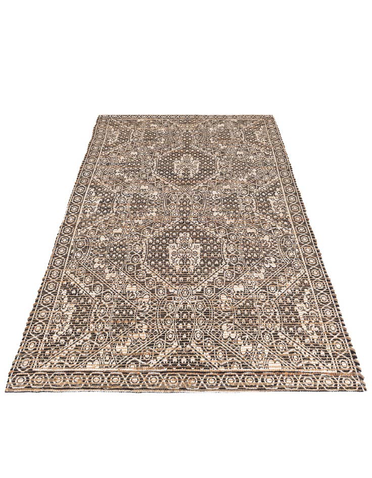 Detail image of 4' 1 x 6' 1 Chenille Jute Rug