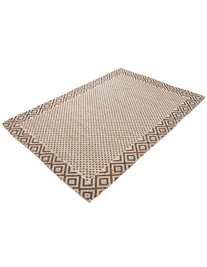 4' 2 x 6' Hand Woven Chenille Jute Rug