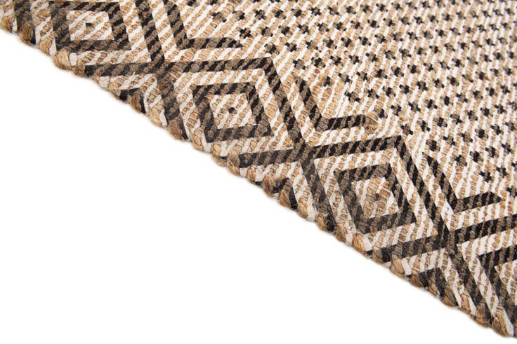 Detail image of 4' 2 x 6' Hand Woven Chenille Jute Rug