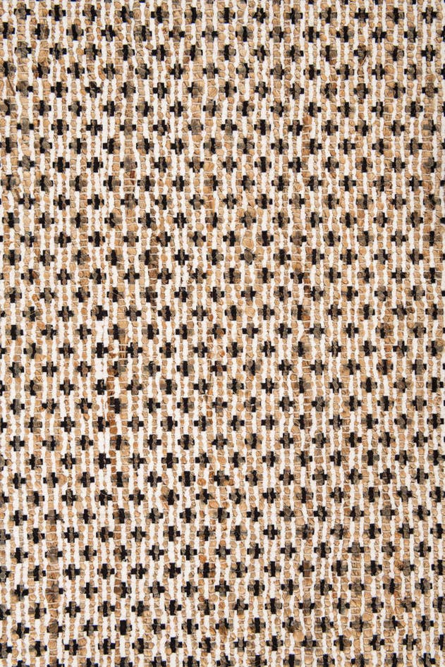 Detail image of 4' 2 x 6' Hand Woven Chenille Jute Rug