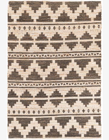 4' 1 x 6' Chenille Jute Rug