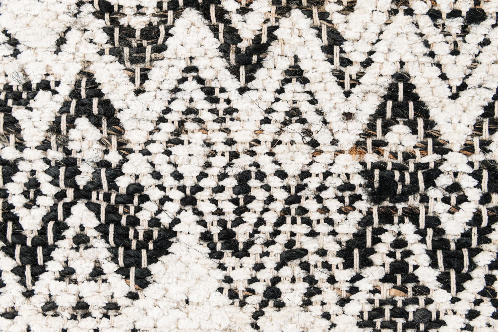 65cm x 95cm Hand Woven Chindi Braided Jute Rug