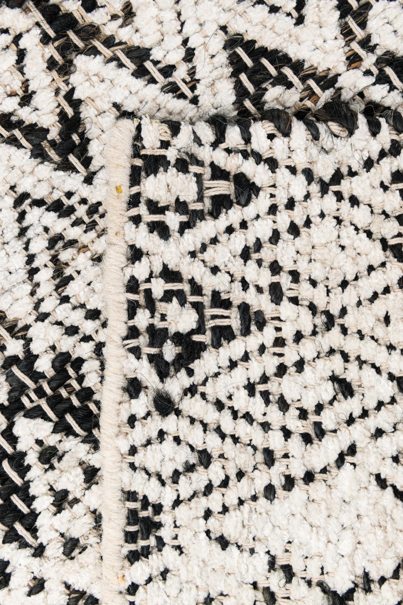 65cm x 95cm Hand Woven Chindi Braided Jute Rug