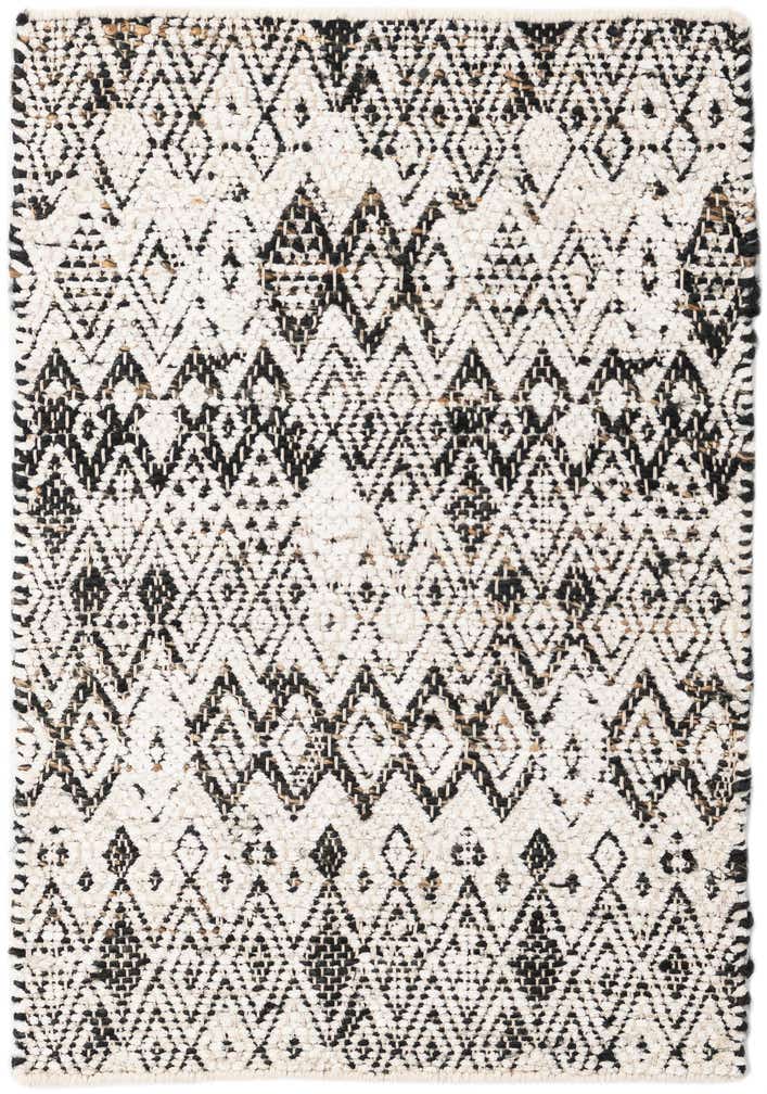 2' 2 x 3' 2 Hand Woven Chindi Braided Jute Rug