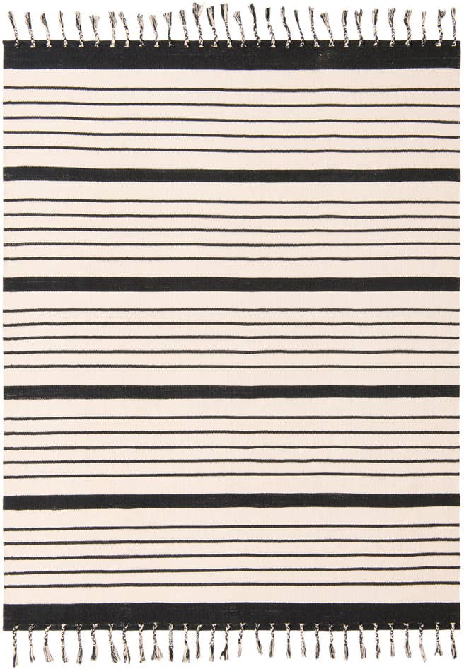 Detailansicht von 245cm x 305cm Handgewebt Chindi Cotton Teppich