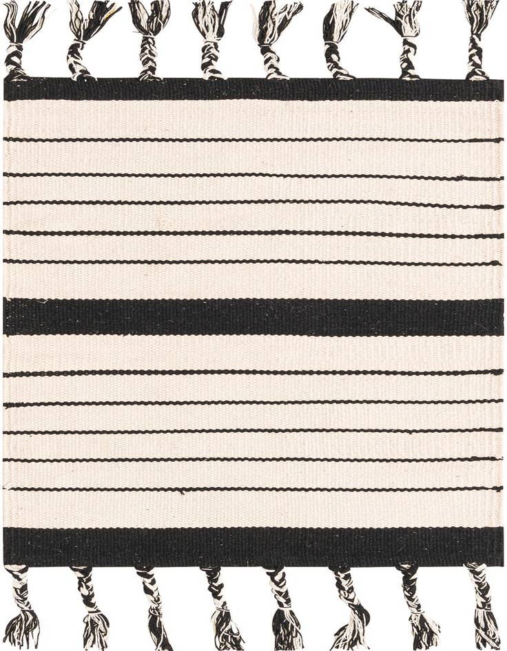 Detail image of 2' x 3' 1 Hand Woven Chindi Cotton Rug