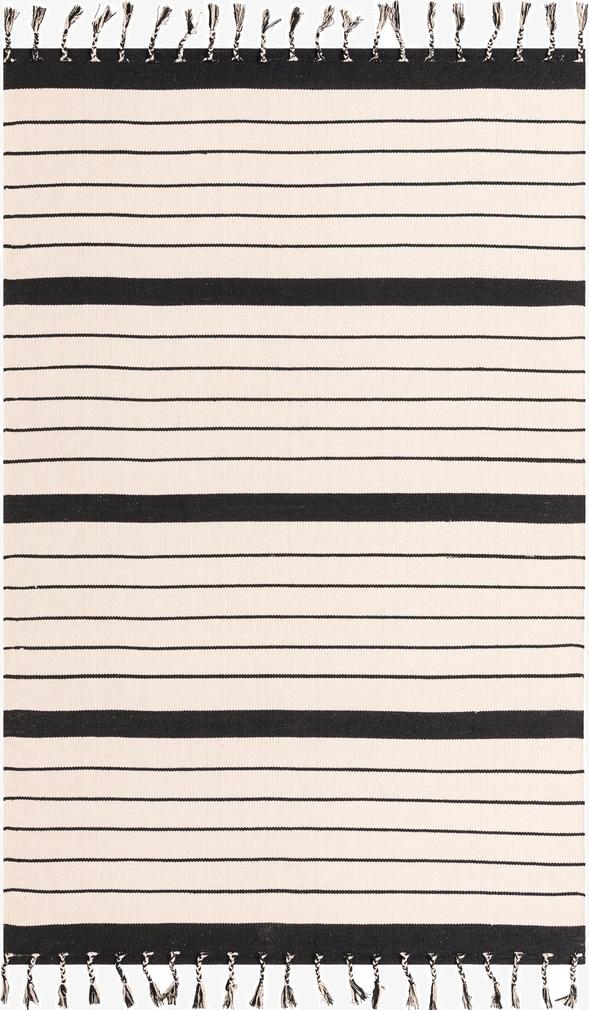 Primary image 6' 1 x 9'  Hand Woven Chindi Cotton Rug