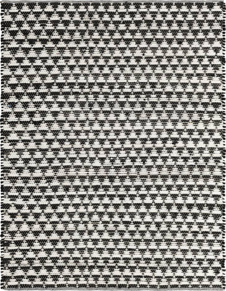 Detail image of 5' 1 x 8' Hand Woven Chindi Jute Rug
