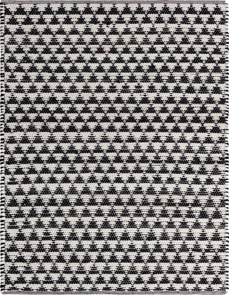 Detail image of 4' 1 x 6' 1 Hand Woven Chindi Jute Rug