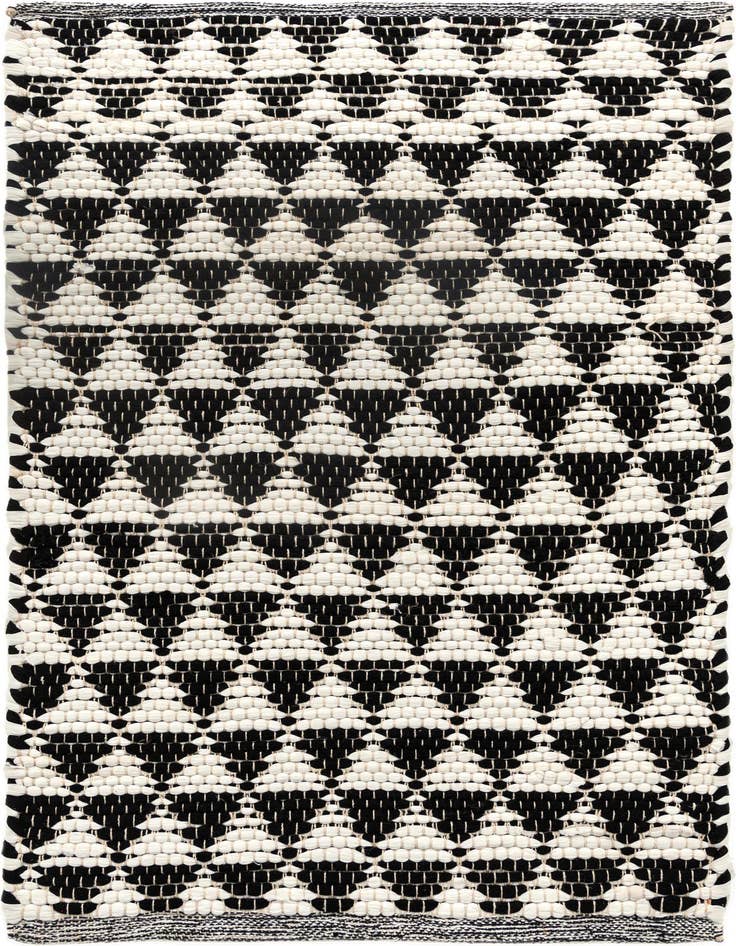 Detail image of 2' x 3' 1 Hand Woven Chindi Jute Rug