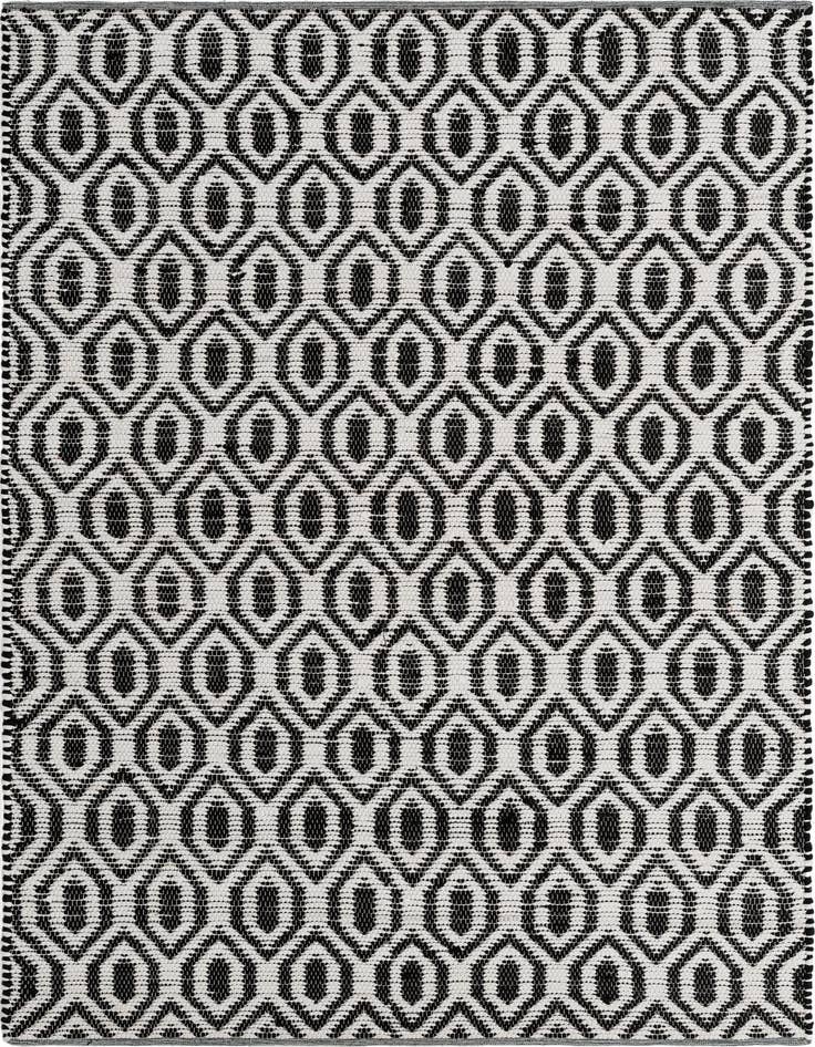 Detail image of 7' 1 x 10' Hand Woven Chindi Jute Rug