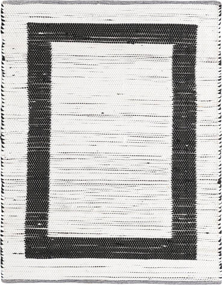 Detail image of 4' x 6' Hand Woven Chindi Jute Rug