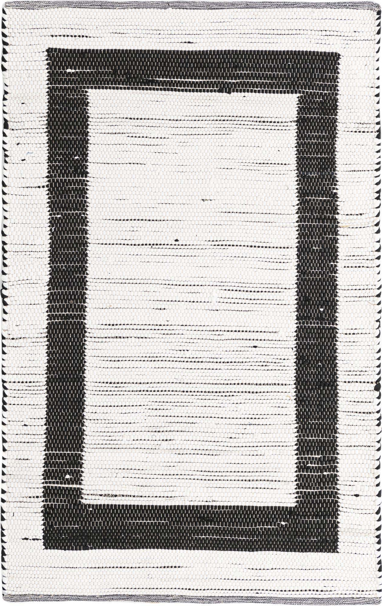 4' x 6' Hand Woven Chindi Jute Rug