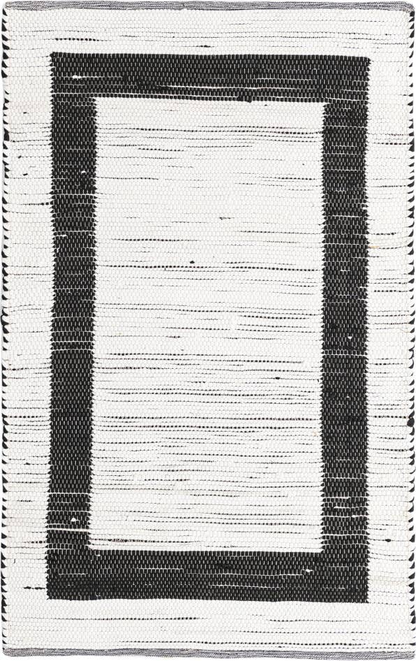 Detail image of 4' x 6' Hand Woven Chindi Jute Rug