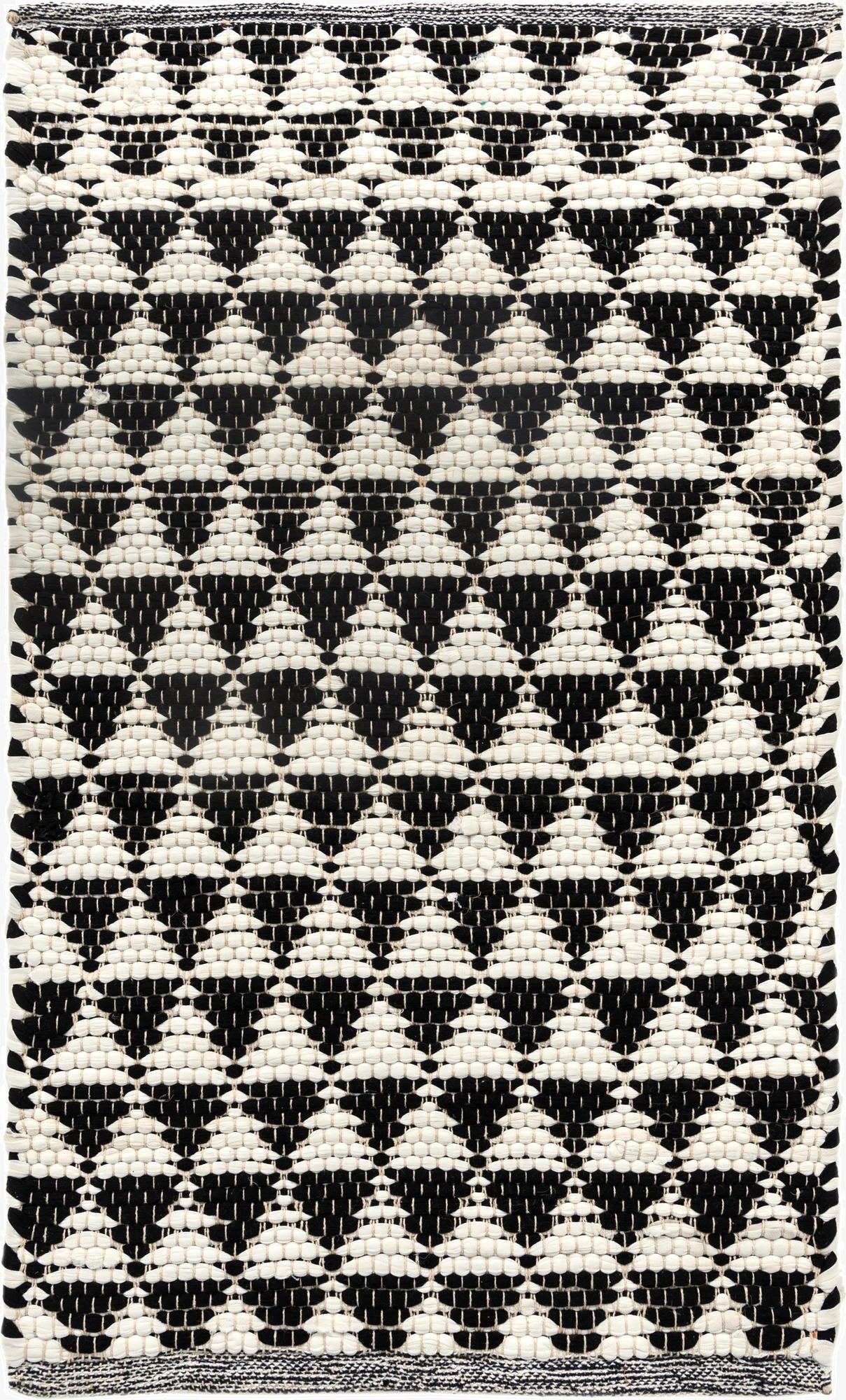 Primary image 2' x 3' 1  Hand Woven Chindi Jute Rug