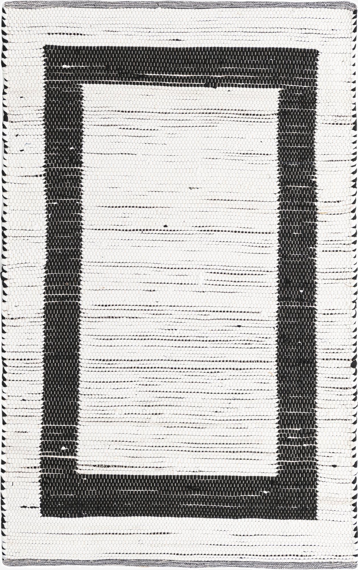 4' x 6'  Hand Woven Chindi Jute Rug