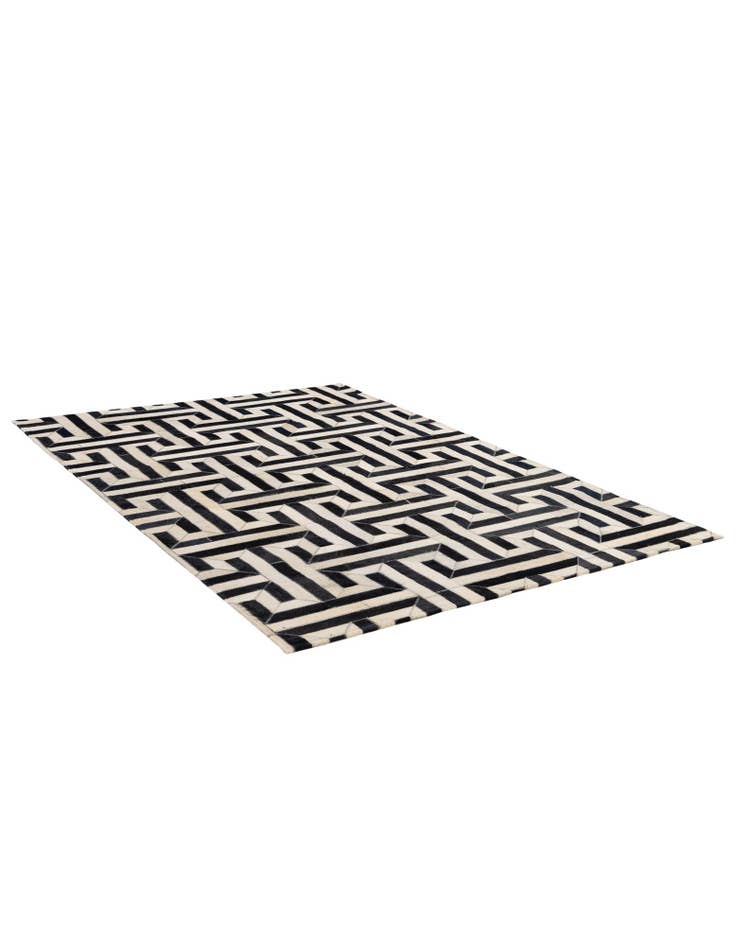 Detail image of 4' 2 x 6' 1 Cowhide - Patchwork Rug