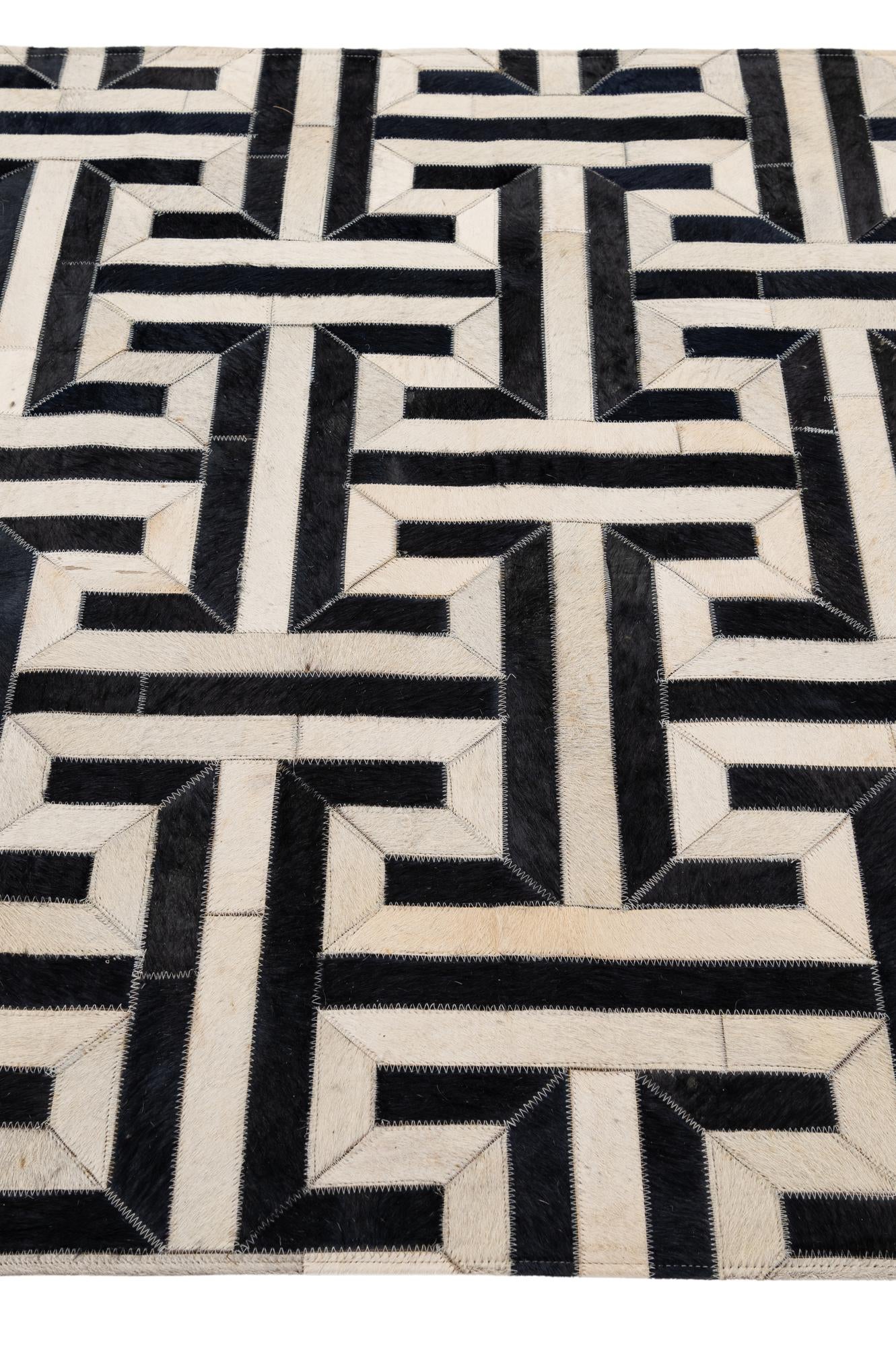 4' 2 x 6' 1 Cowhide - Patchwork Rug