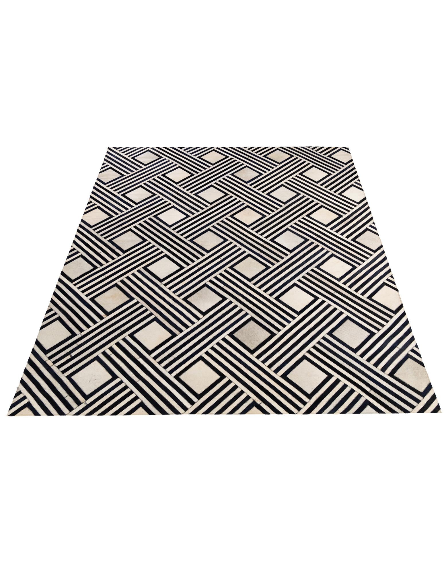 7' 11 x 9' 10 Cowhide - Patchwork Rug