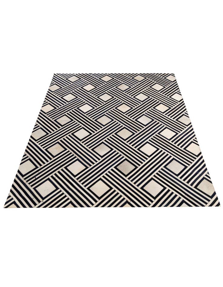 Detail image of 7' 11 x 9' 10 Cowhide - Patchwork Rug