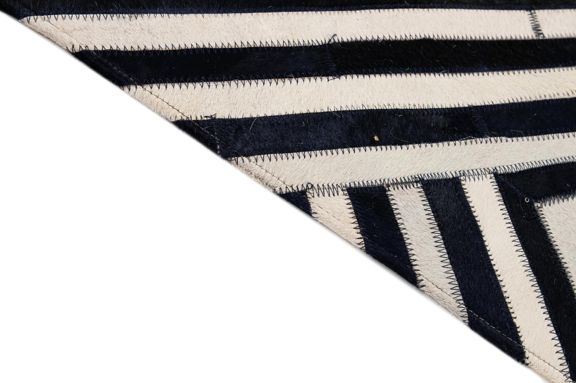 7' 11 x 9' 10 Cowhide - Patchwork Rug