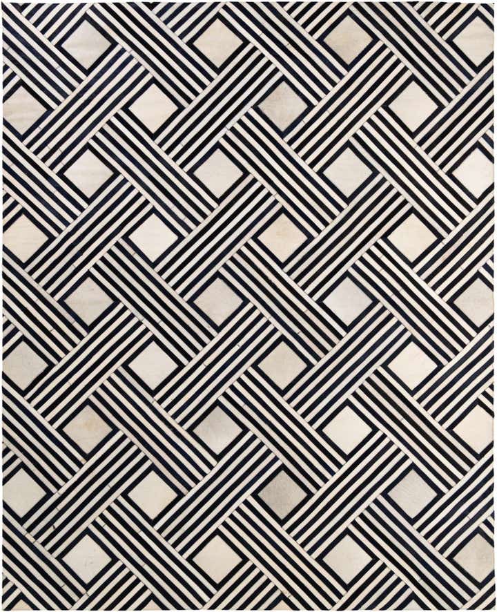 7' 11 x 9' 10 Cowhide - Patchwork Rug