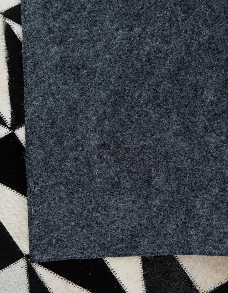 Detail image of 5' x 7' 10 Cowhide Leather Rug