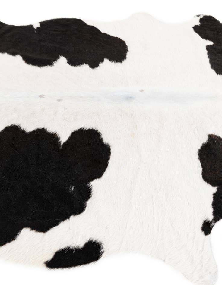 Detail image of 4' 4 x 4' 11 Cowhide Leather Rug