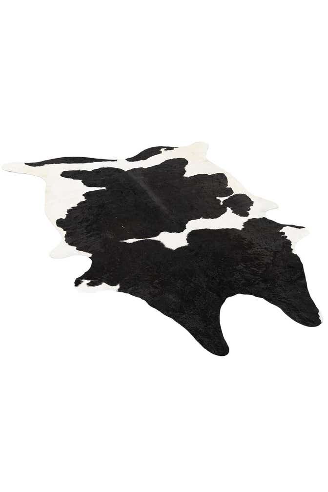 6' 2 x 6' 10 Cowhide Leather Rug