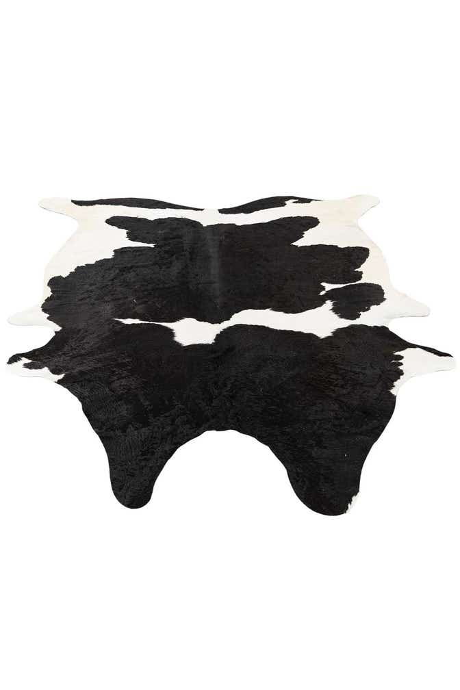 6' 2 x 6' 10 Cowhide Leather Rug