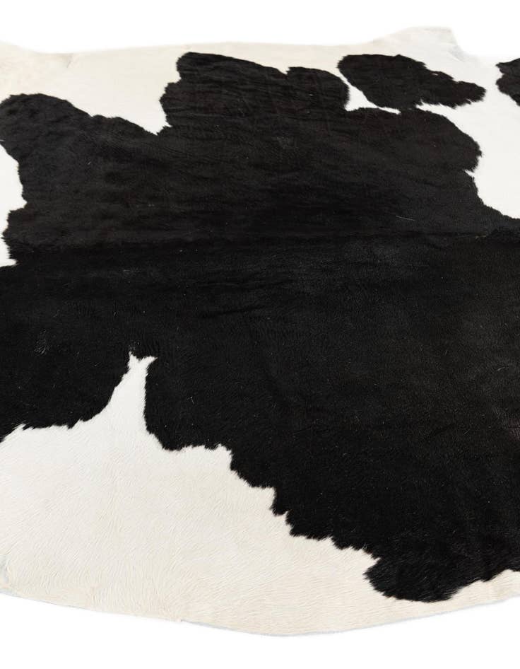 Detail image of 6' 2 x 6' 10 Cowhide Leather Rug