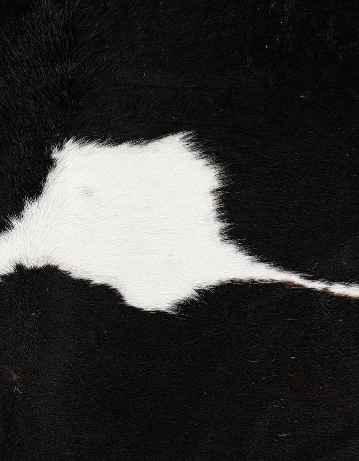 Detail image of 6' 2 x 6' 10 Cowhide Leather Rug